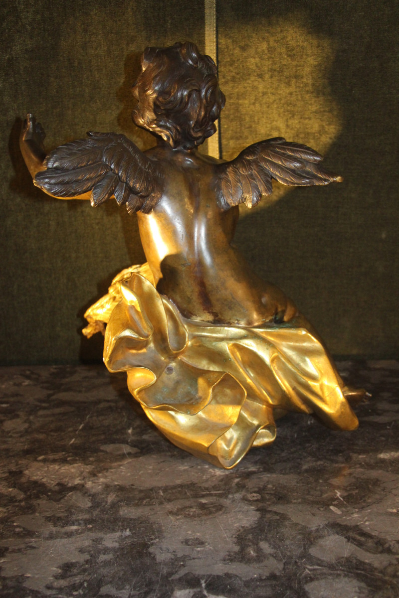 Bronze, Allegory Of Summer, Piece Of Furniture, Louis XV Period, Circa 1750, 18th Century.-photo-4