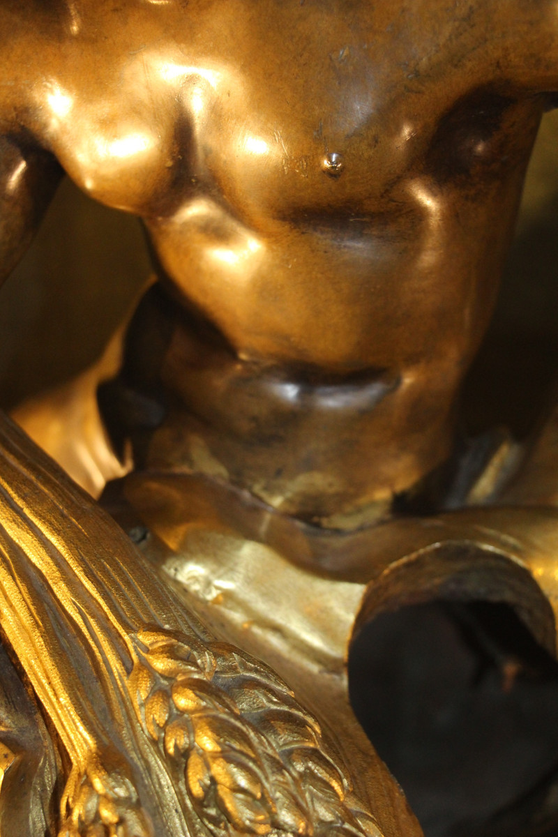 Bronze, Allegory Of Summer, Piece Of Furniture, Louis XV Period, Circa 1750, 18th Century.-photo-8