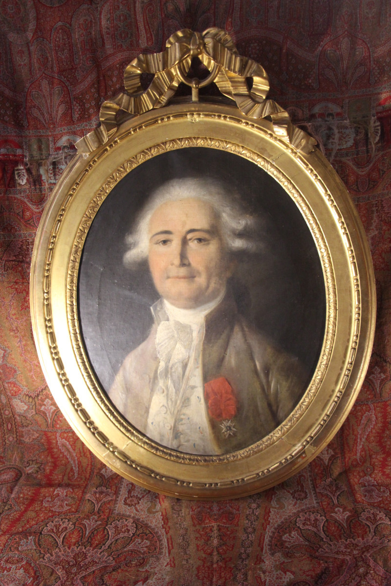 Portraits présumés de comte de Vergennes et de son épouse, époque Louis XVI, XVIIIe siècle.-photo-4