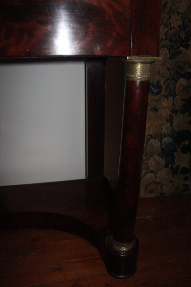 Empire Period Console Dressing Table, Early 19th Century;-photo-3