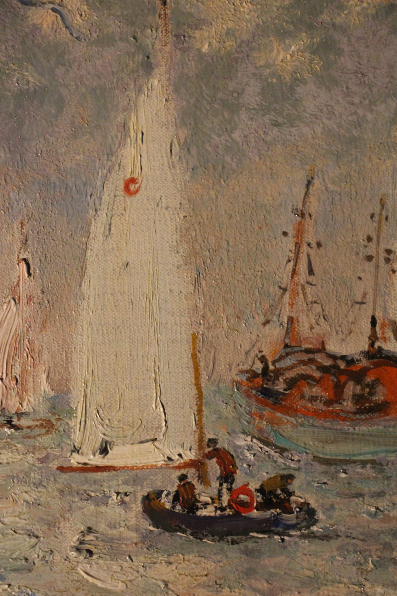 Yachts anglais au large de Deauville, d'André Hambourg (1909-1999)-photo-4