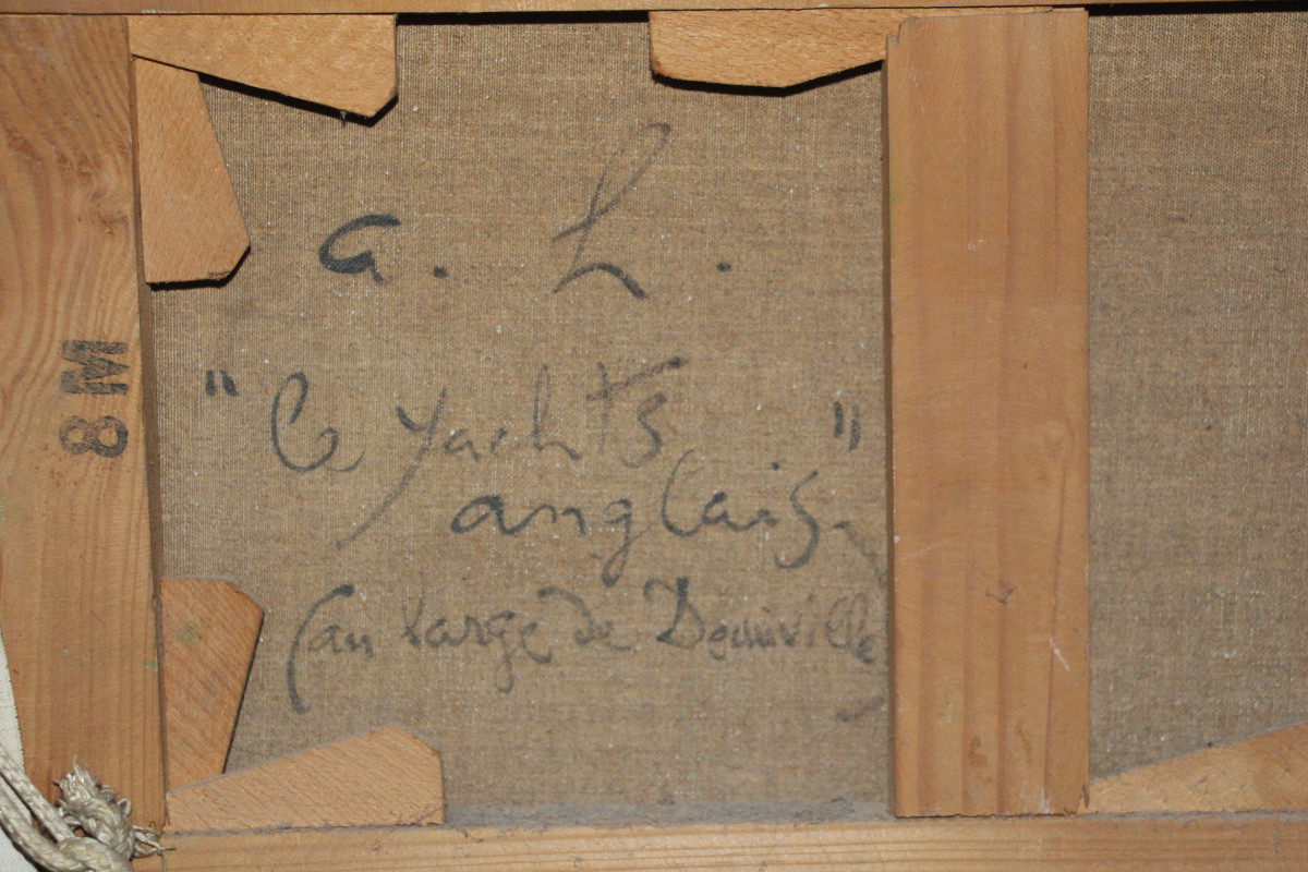 Yachts anglais au large de Deauville, d'André Hambourg (1909-1999)-photo-7