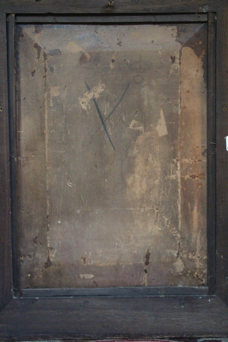 L'heure du souper, huile sur bois, école hollandaise vers 1800.-photo-8