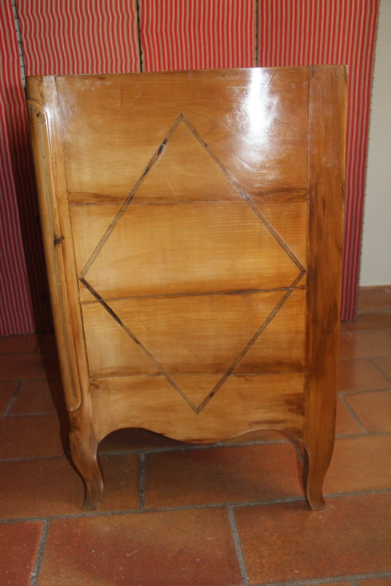 Transition Marquetry Chest Of Drawers, 18th Century.-photo-4