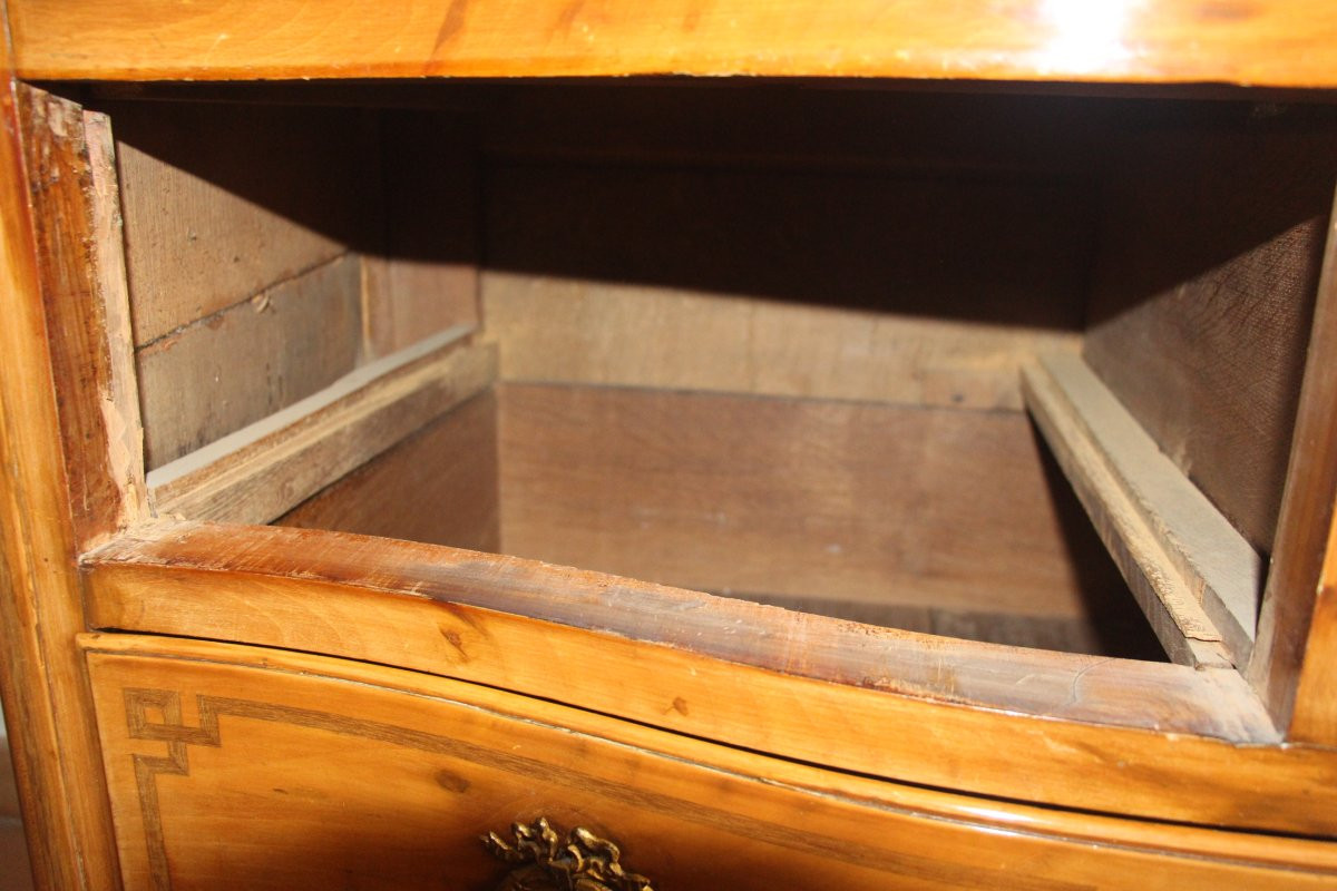 Transition Marquetry Chest Of Drawers, 18th Century.-photo-8