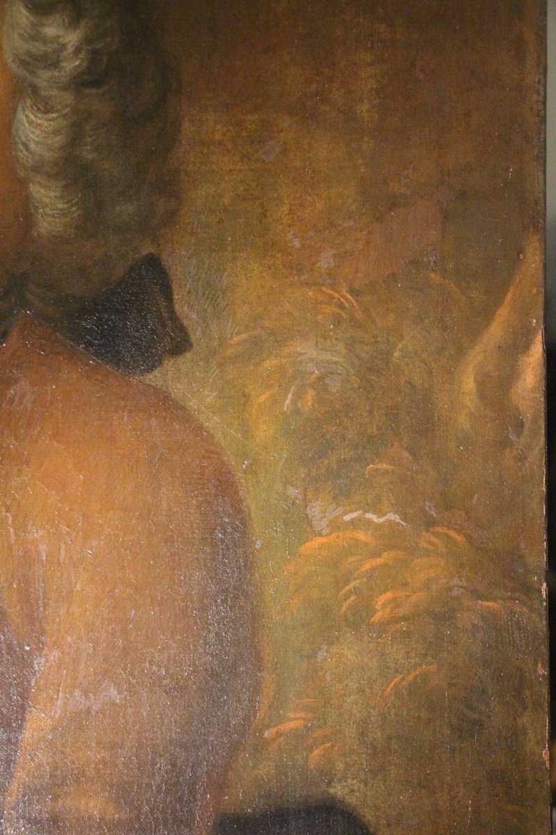 Portrait de gentihomme, vers 1750, école française du XVIIIe siècle.-photo-3