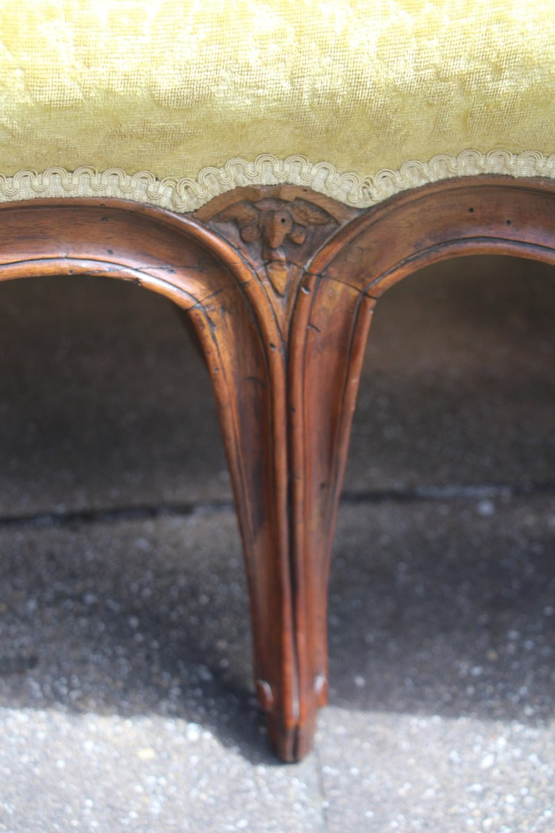 Canapé corbeille, époque Louis XV, XVIIIe siècle, travail provençal.-photo-3