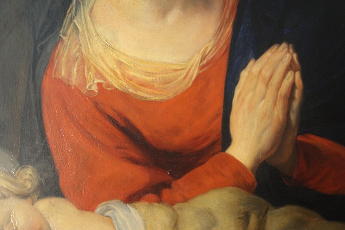 Virgin And Child, 19th Century Northern School.-photo-1