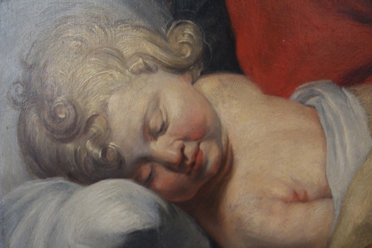 Virgin And Child, 19th Century Northern School.-photo-2
