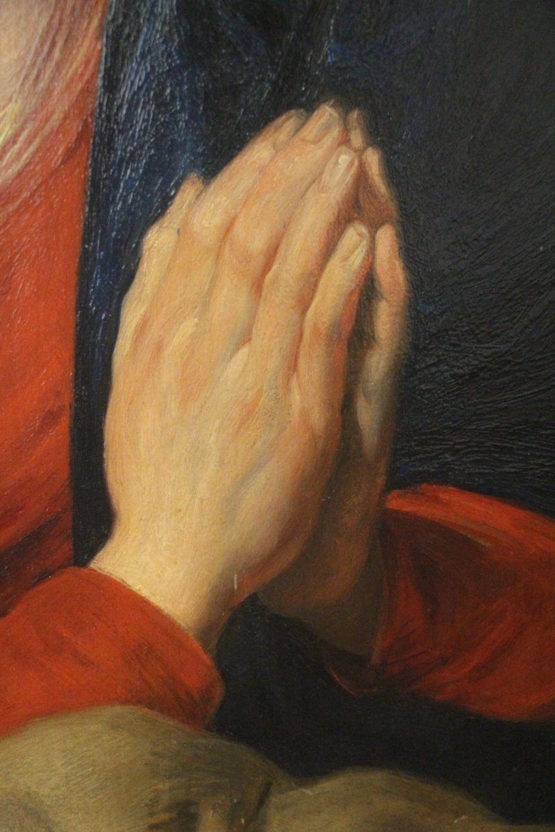 Virgin And Child, 19th Century Northern School.-photo-3