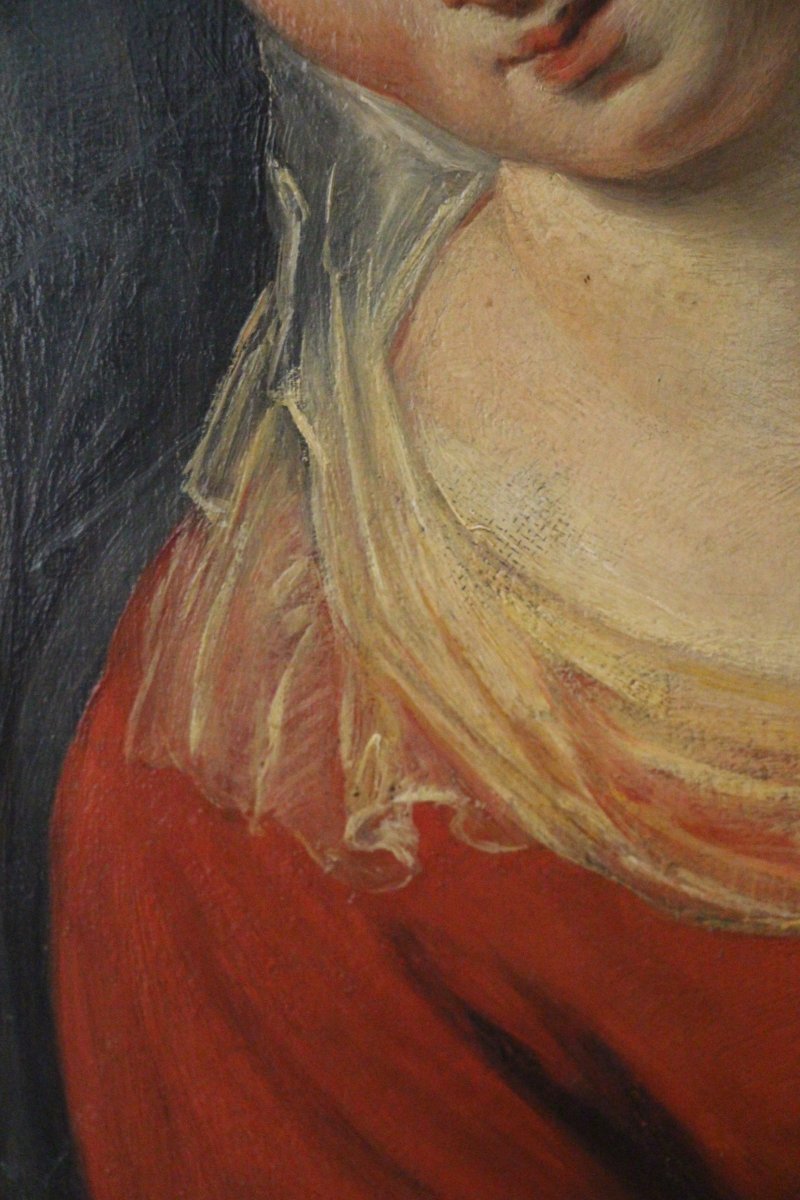 Virgin And Child, 19th Century Northern School.-photo-5