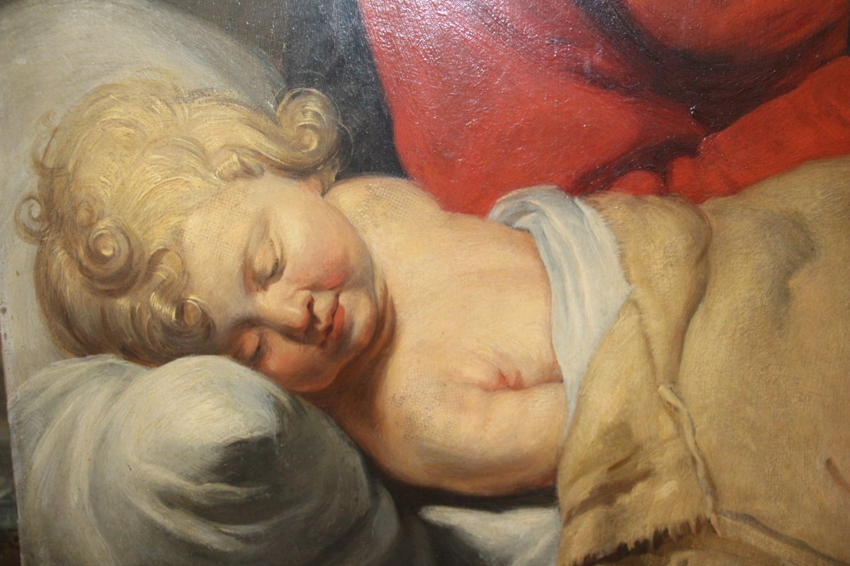 Virgin And Child, 19th Century Northern School.-photo-6