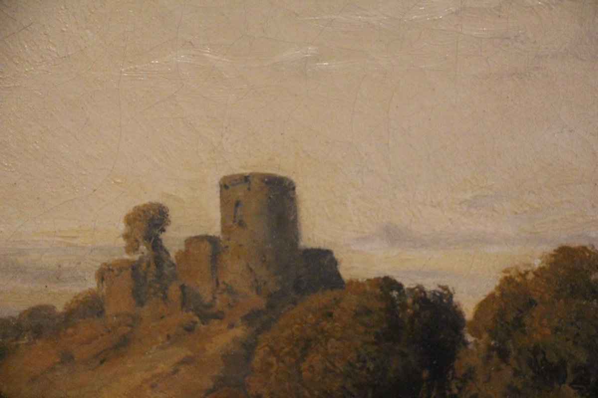 Landscape With Figures, By Alexandre-gabriel Decamps (1803–1860), 19th Century.-photo-1