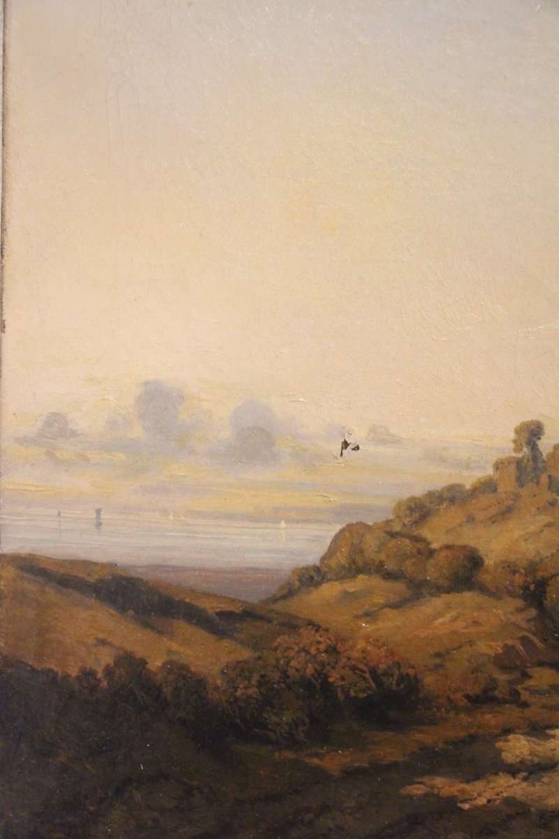 Landscape With Figures, By Alexandre-gabriel Decamps (1803–1860), 19th Century.-photo-2