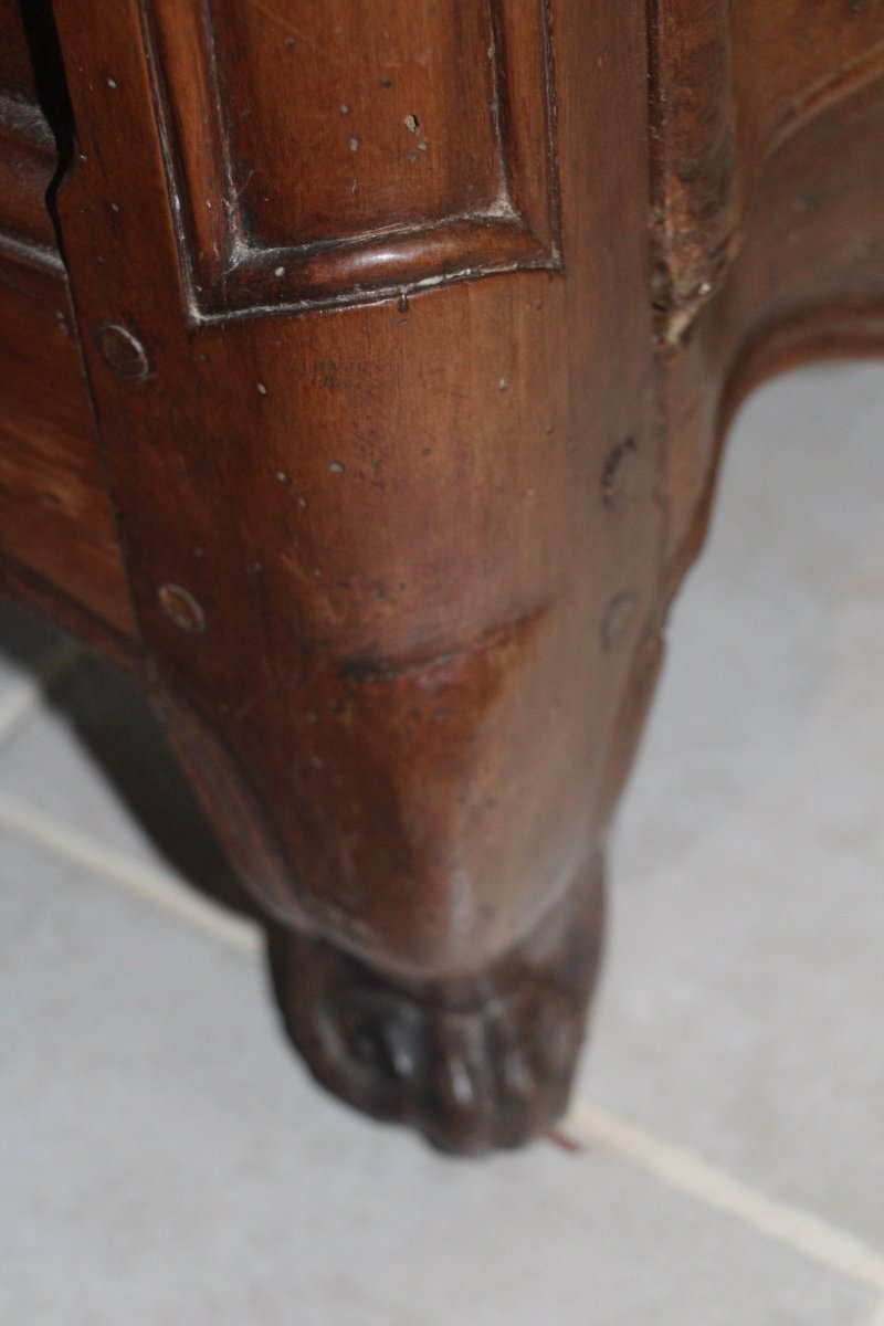 Commode arbalète, époque Louis XV, XVIIIe siècle d'origine provençale.-photo-3