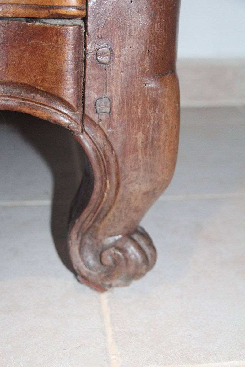 Commode arbalète, époque Louis XV, XVIIIe siècle d'origine provençale.-photo-4