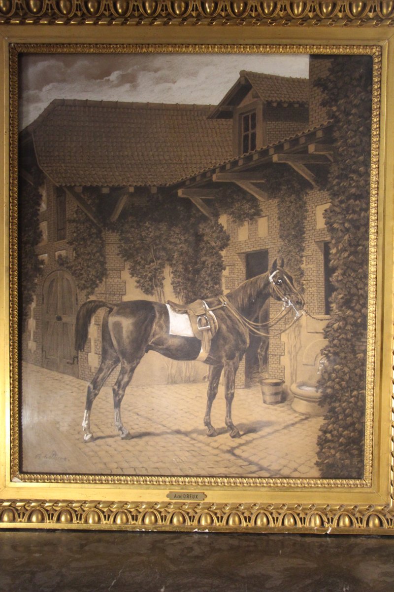 Harnessed Horse, Alfred De Dreux (1810–1860)-photo-2