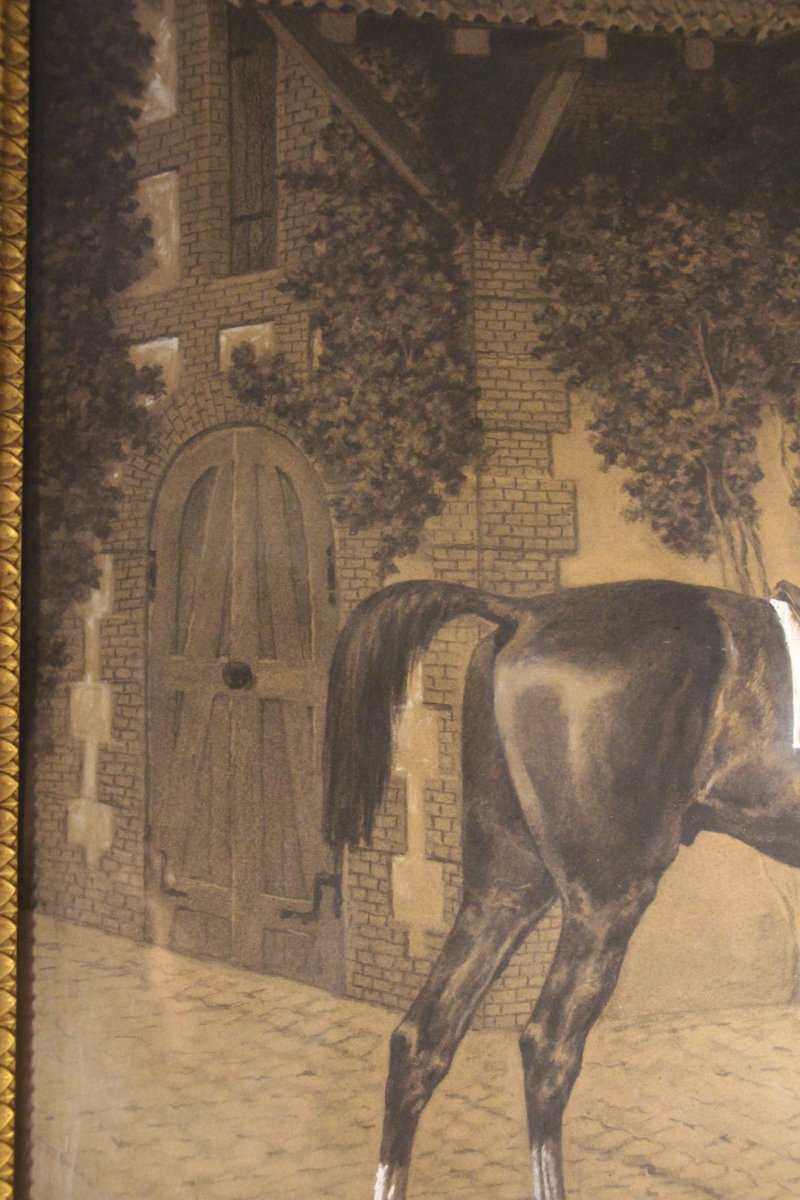 Harnessed Horse, Alfred De Dreux (1810–1860)-photo-2
