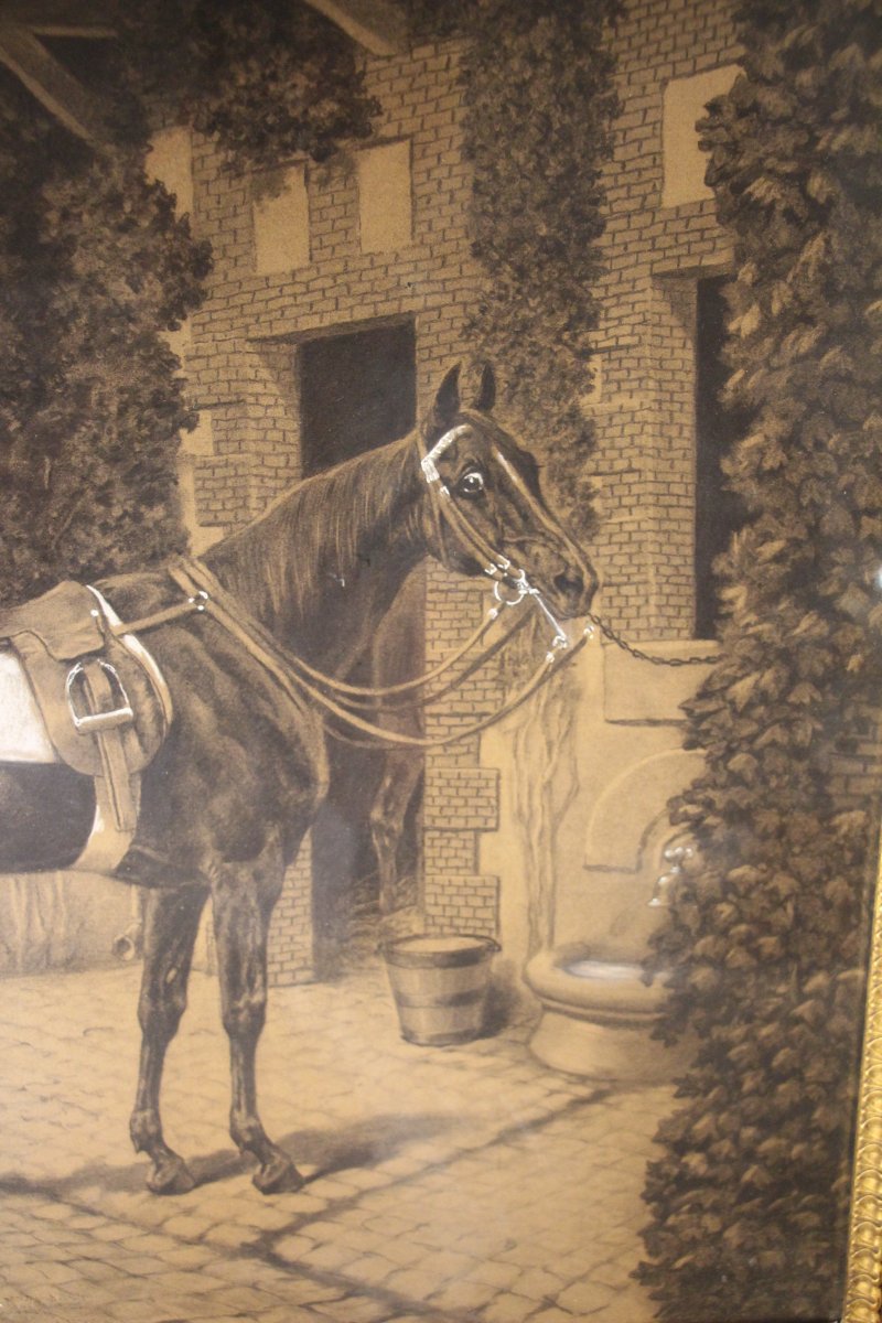 Harnessed Horse, Alfred De Dreux (1810–1860)-photo-3