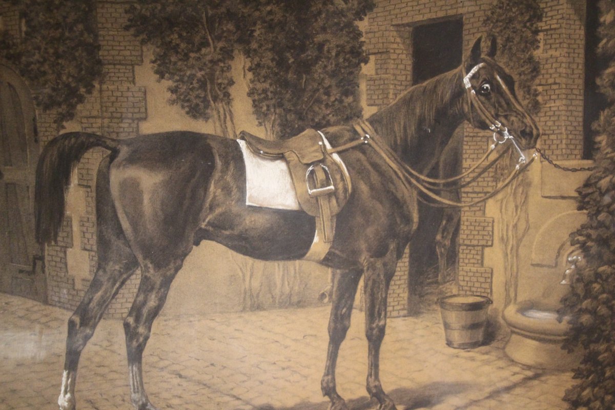 Harnessed Horse, Alfred De Dreux (1810–1860)-photo-5