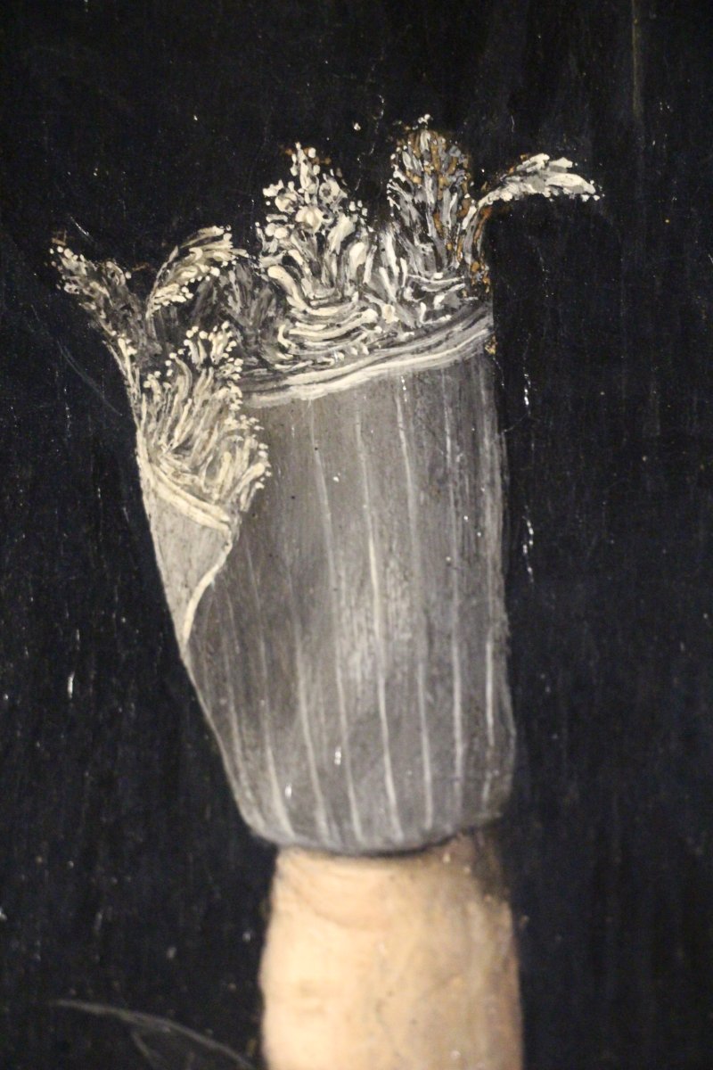 Portrait de gentilhomme avec une fraise, école flamande, XVIIe.-photo-3