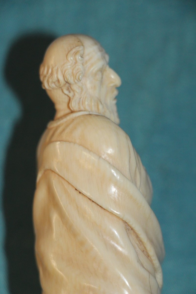 Apôtre en ivoire, Rome XVIIIe siècle-photo-6