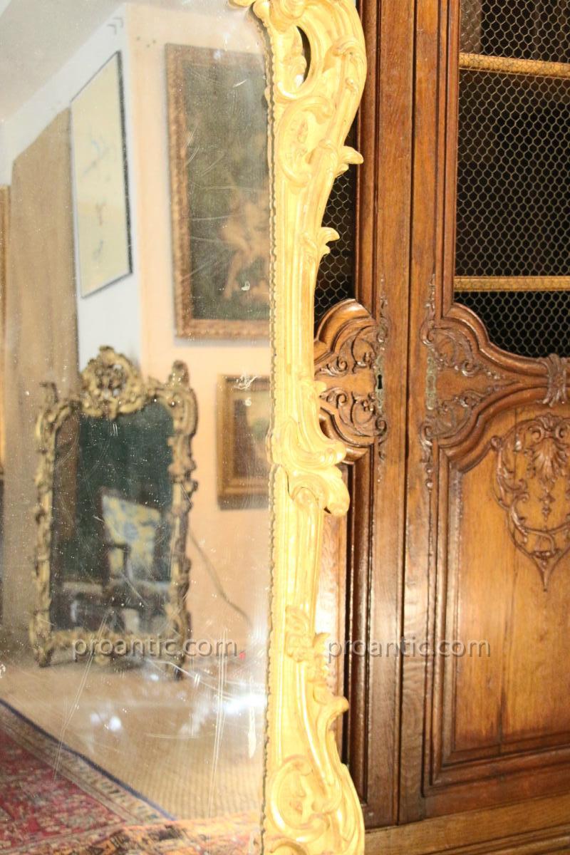 Mirror In Golden Wood, Louis XV, Eighteenth Century, Provence-photo-5