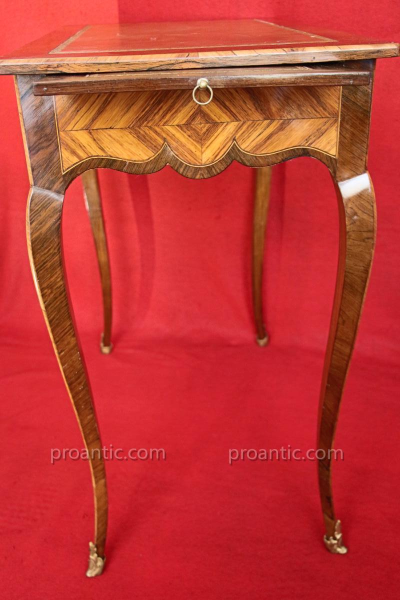 Writing Table Volante Rosewood, Louis XV, Eighteenth-photo-4