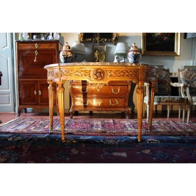 In Walnut Console Louis XVI, XVIII Century