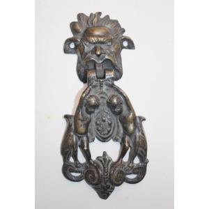 Door Knocker With The Medici Coat Of Arms, Bronze, 17th Century, Italy.
