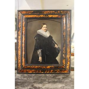 Portrait de gentilhomme avec une fraise, école flamande, XVIIe.