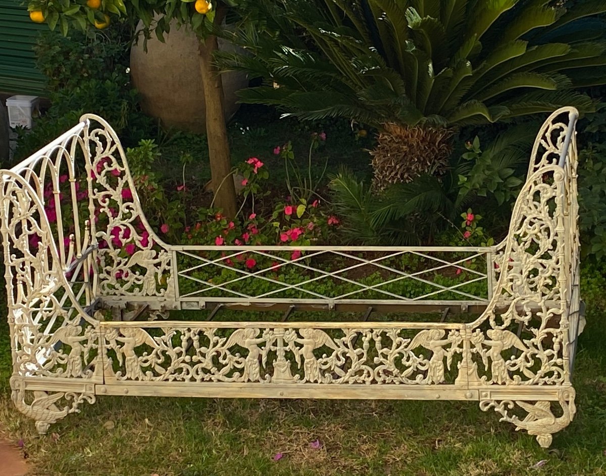 Napoléon  III  Iron Bed Or Bench-photo-3