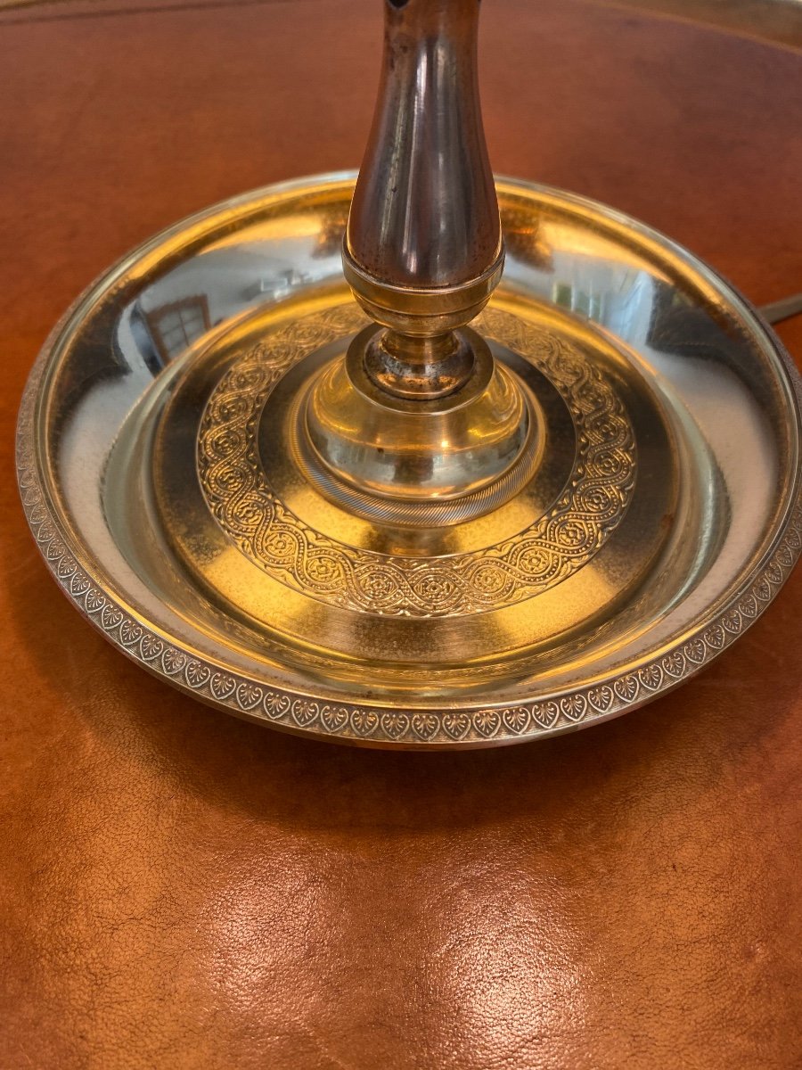 Lampe Bouillotte En Bronze De Style Empire -photo-1