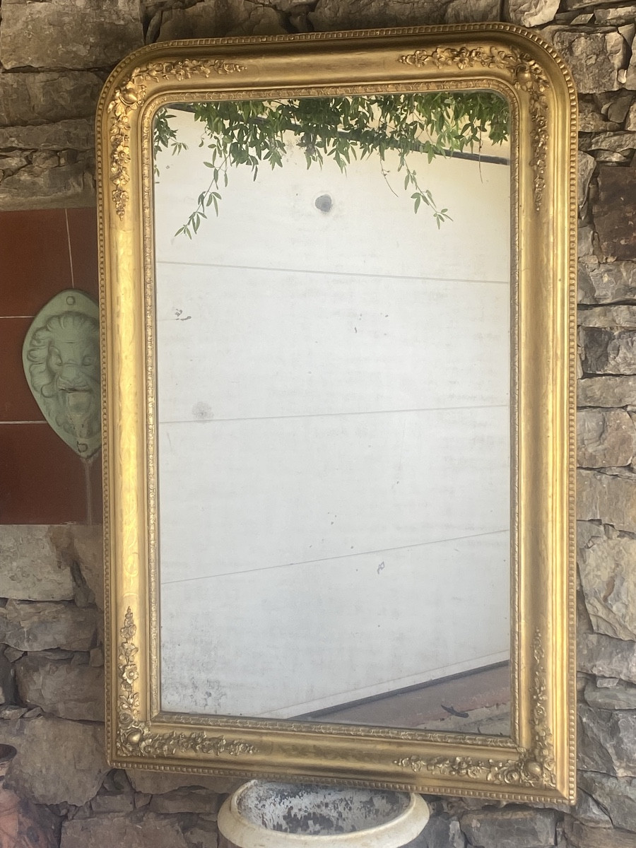 Mirror Restoration Gilding With Mercury Ice Leaf -photo-3