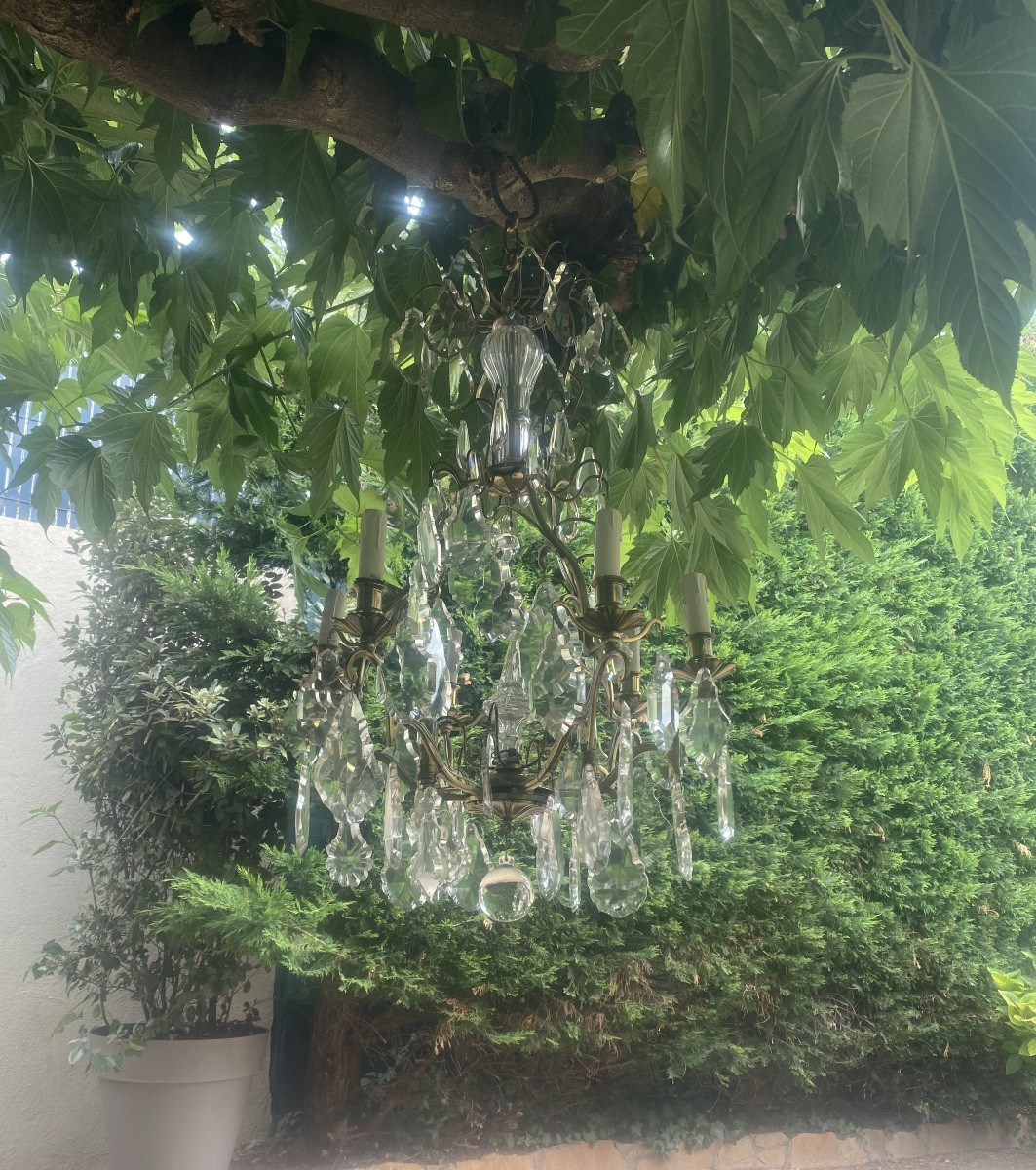 Napoleon III Gilt Bronze And Crystal Chandelier -photo-3