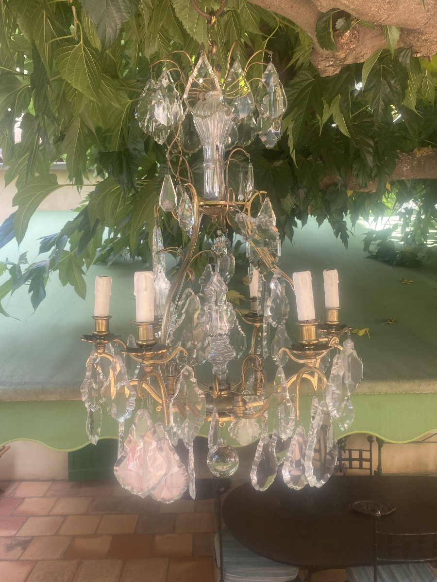 Napoleon III Gilt Bronze And Crystal Chandelier -photo-4