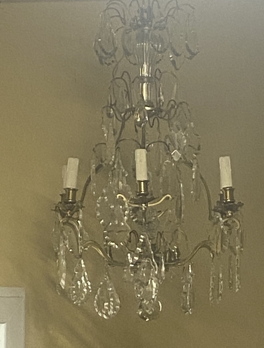Napoleon III Gilt Bronze And Crystal Chandelier -photo-6