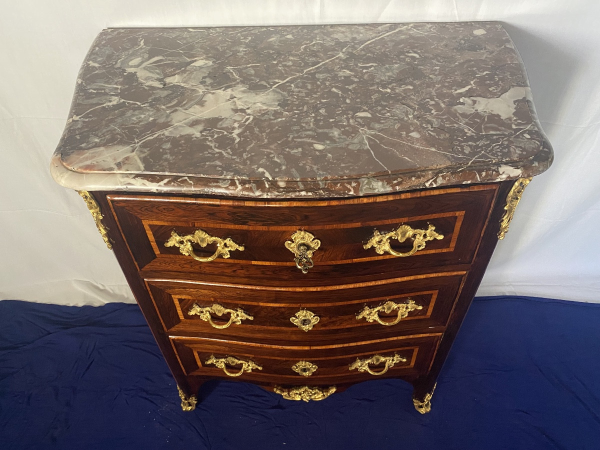 Commode d’entre  deux 18eme estampillée JC ELLAUME -photo-3