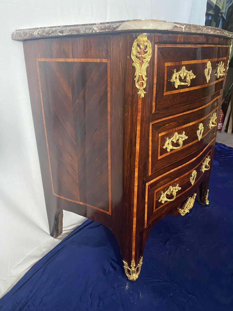 Commode d’entre  deux 18eme estampillée JC ELLAUME -photo-1