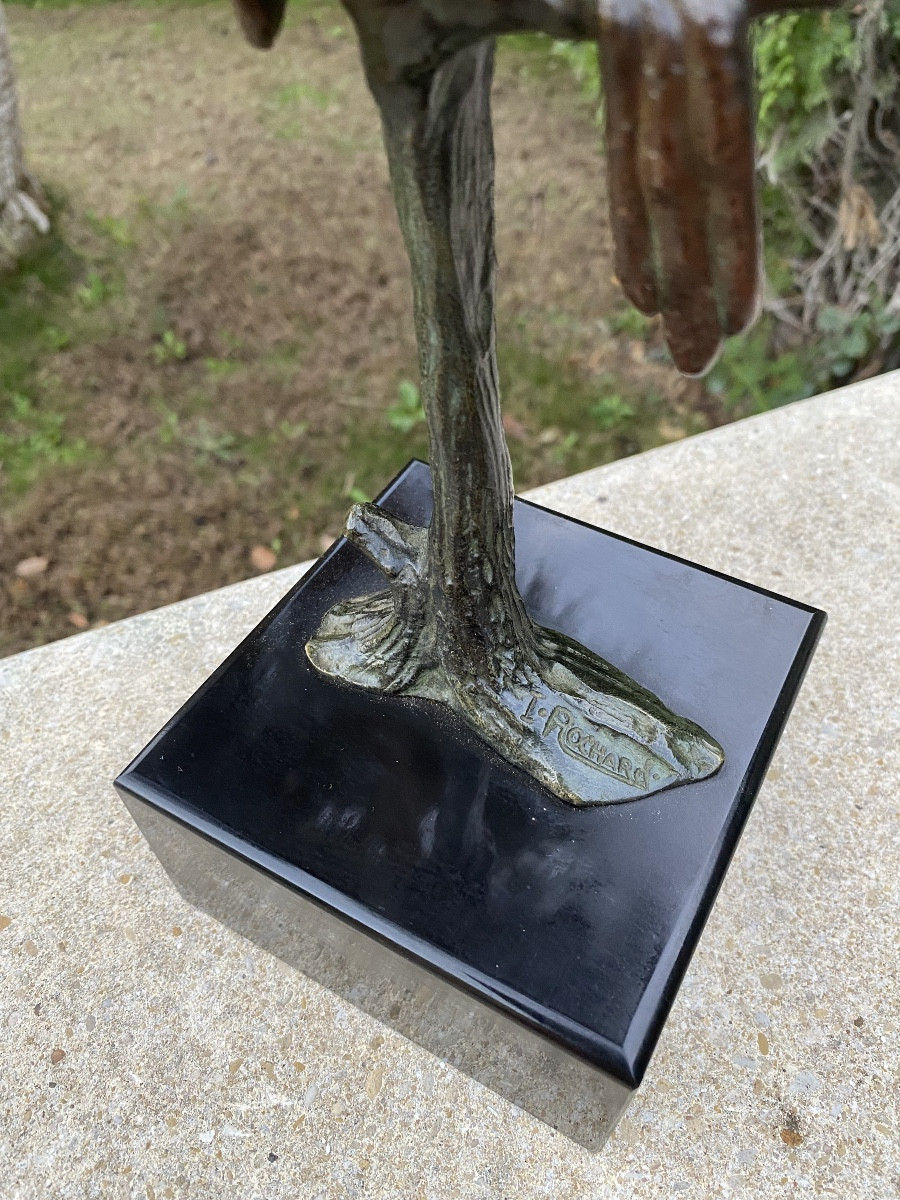 Ensemble de deux bronzes Art deco Irenne Rochard -photo-3