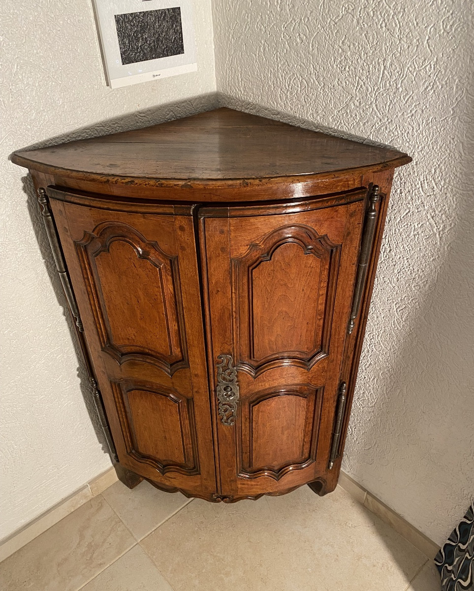 Encoignure provençale en noyer époque  18eme -photo-2