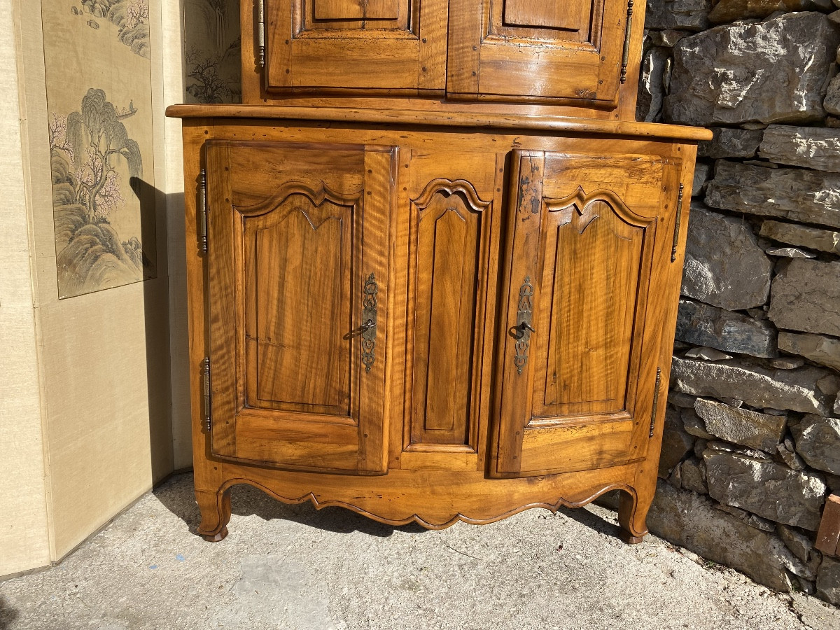 Encoignure 18eme provençales en noyer -photo-3