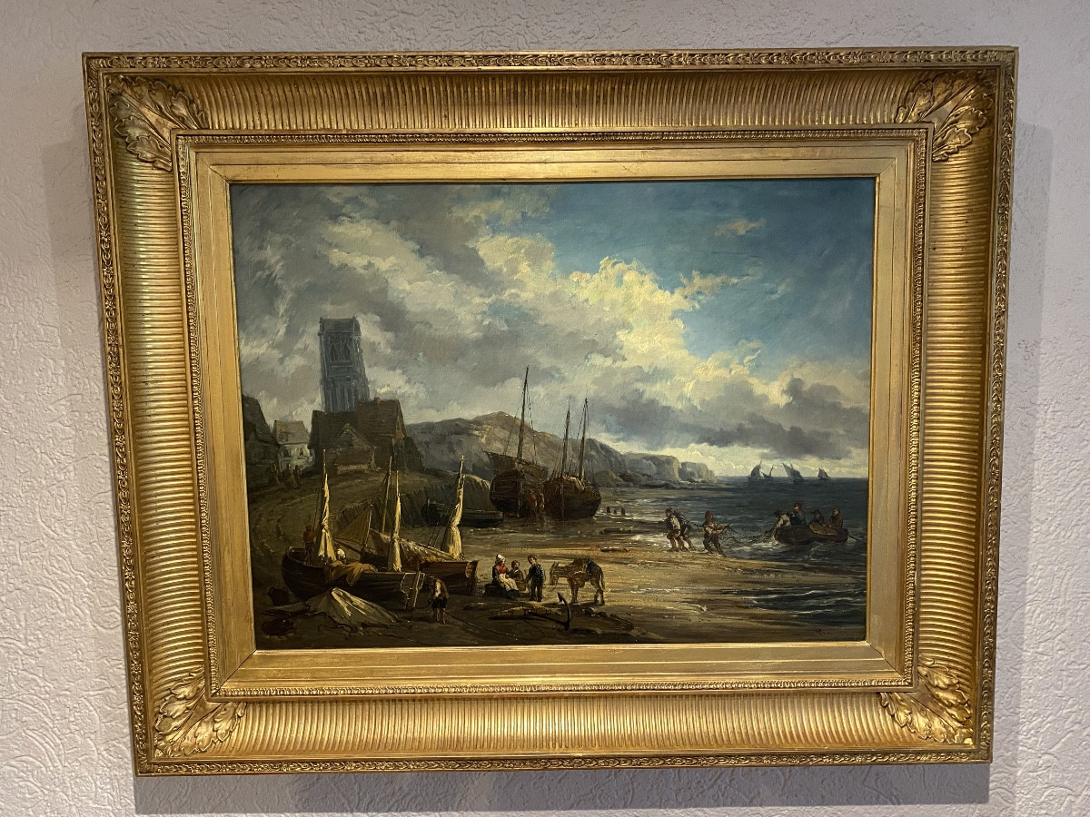 Tableau marine retour de pêche -photo-3