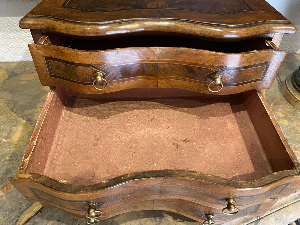 18th-century Master's Chest Of Drawers With Marquetry -photo-3