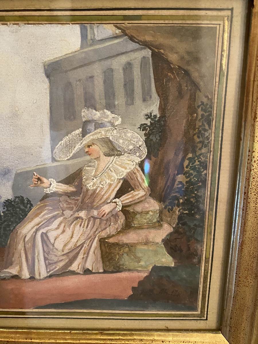 Gouache On Paper, Early 18th Century -photo-3