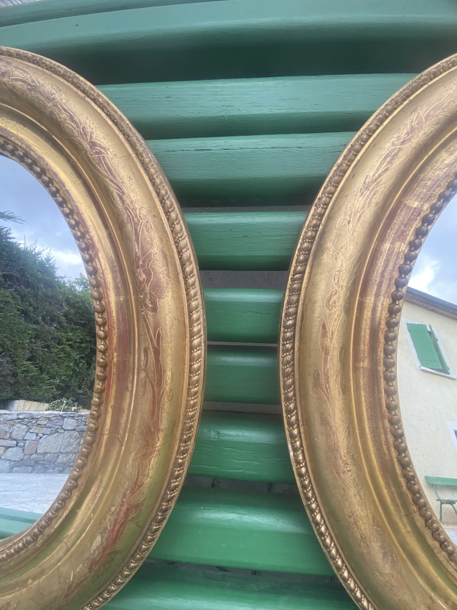 Une paire de miroirs Louis Philippe -photo-4