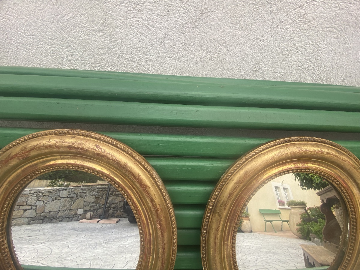 Une paire de miroirs Louis Philippe -photo-1