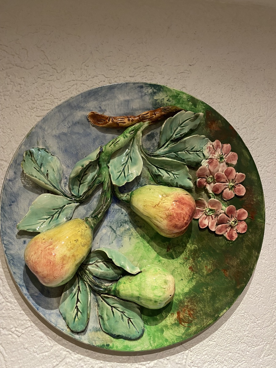 Longchamp "terre De Fer" Slip Dish With Pears-photo-2