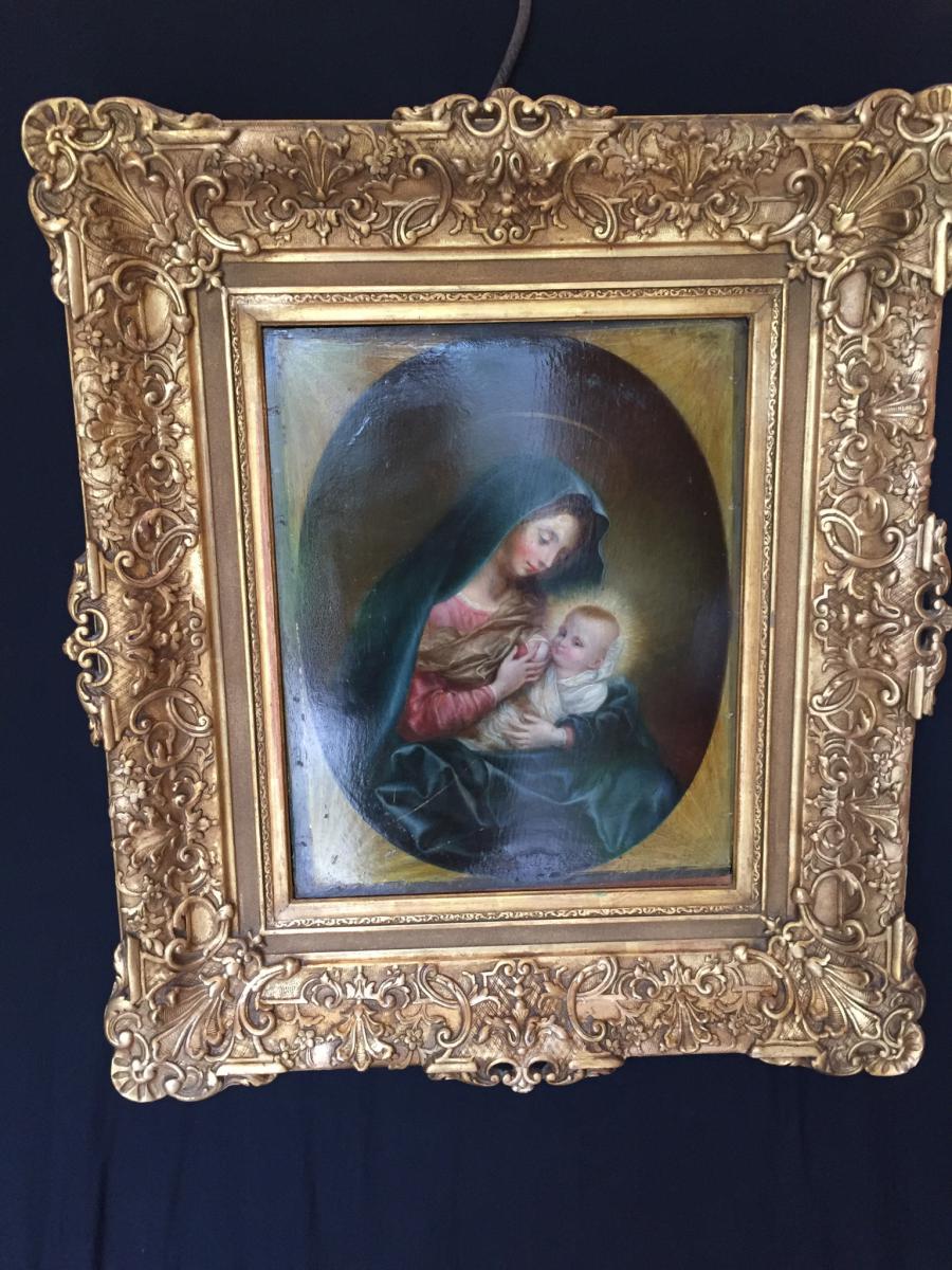 Vierge à l'Enfant XIX éme 