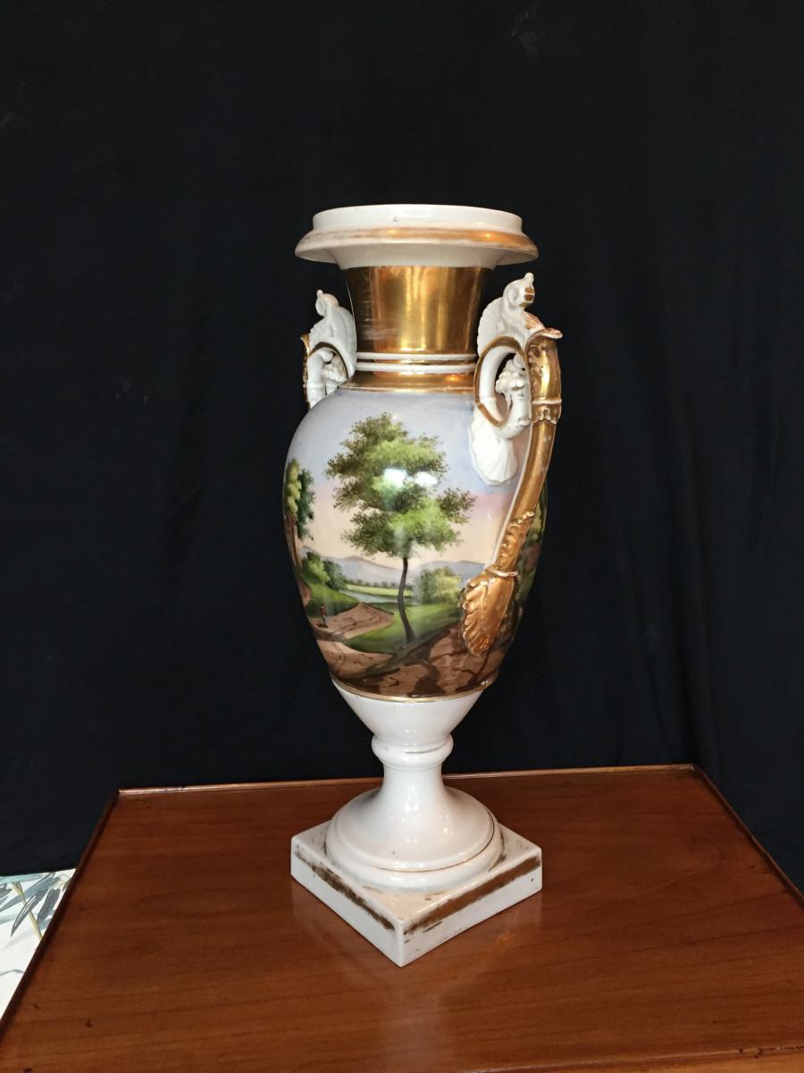 Large Porcelain Vases From Paris-photo-4